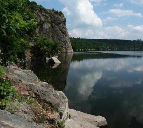 Around the Dalešice Dam
